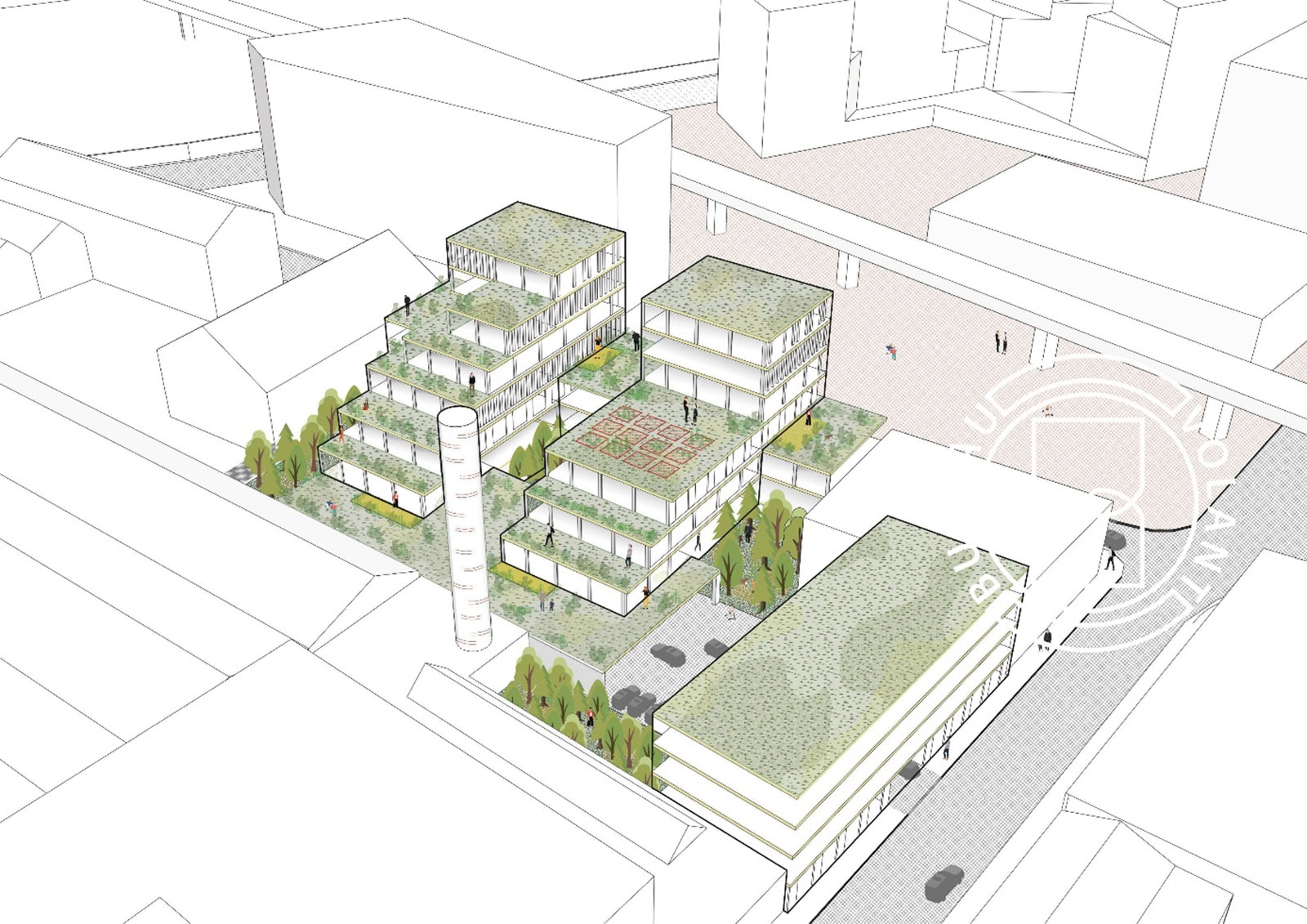 Projet-architecture-cabinet-de-Tourcoing Projet architecture cabinet de Tourcoing Bureau Volant