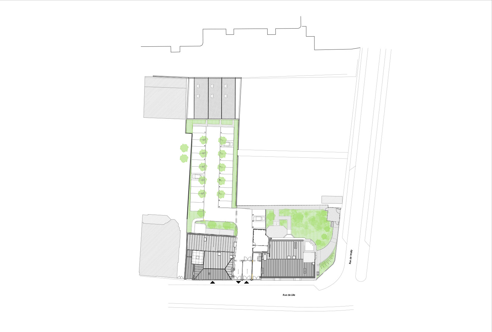 TOURCOING-VAN-OOST-PLAN-MASSE Bureau Architectes à Tourcoing