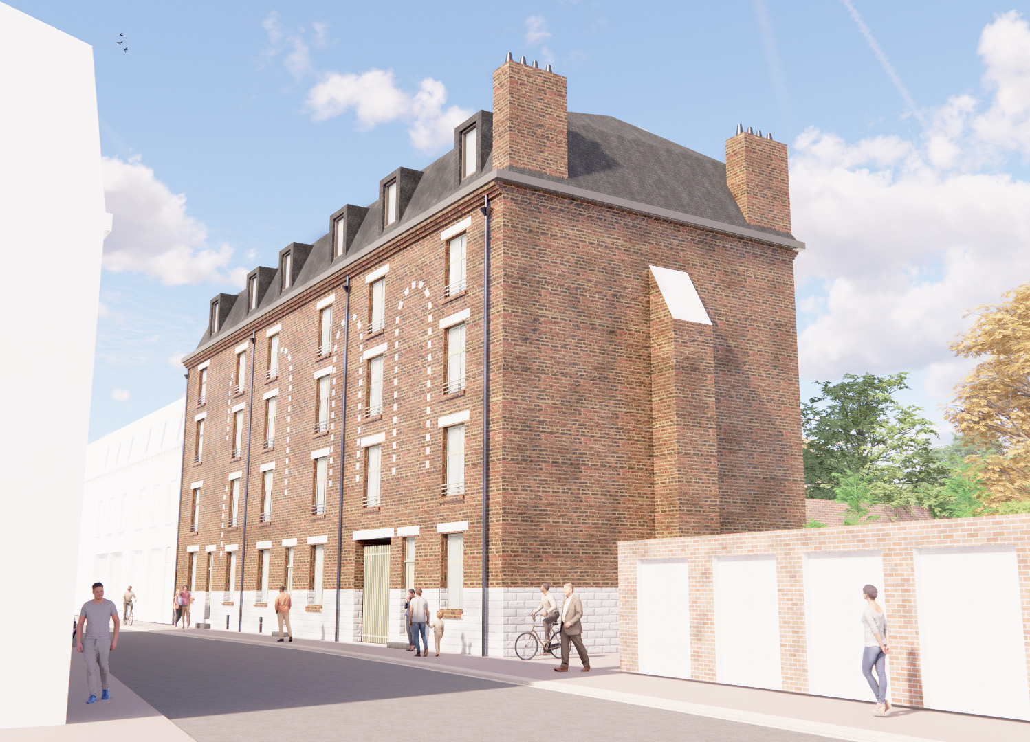 Vue extérieurs diffusee Architecte Douai pour réhabilitation de l'ancien couvent
