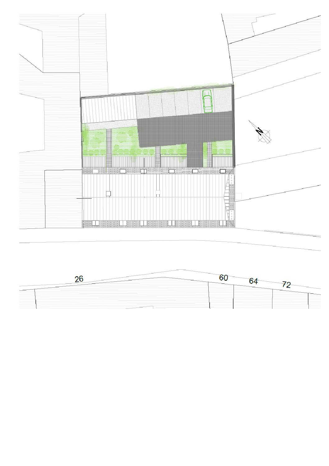 plan masse rue des clarisses Architecte Douai pour réhabilitation de l'ancien couvent