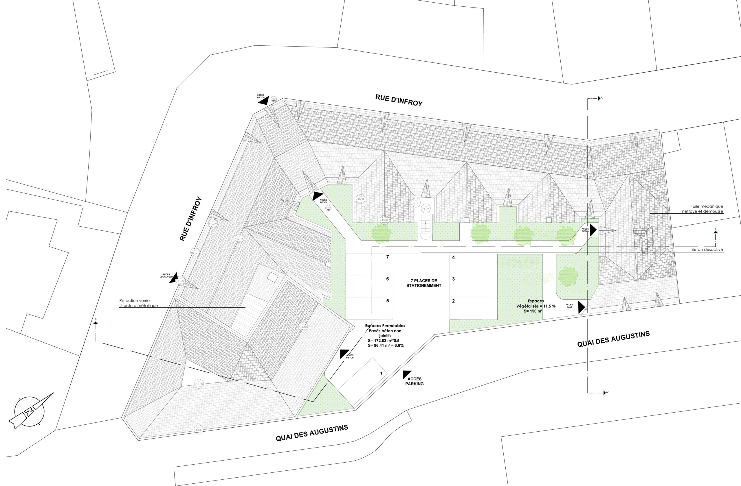 plan masse 2 Bureau Architectes à Tourcoing