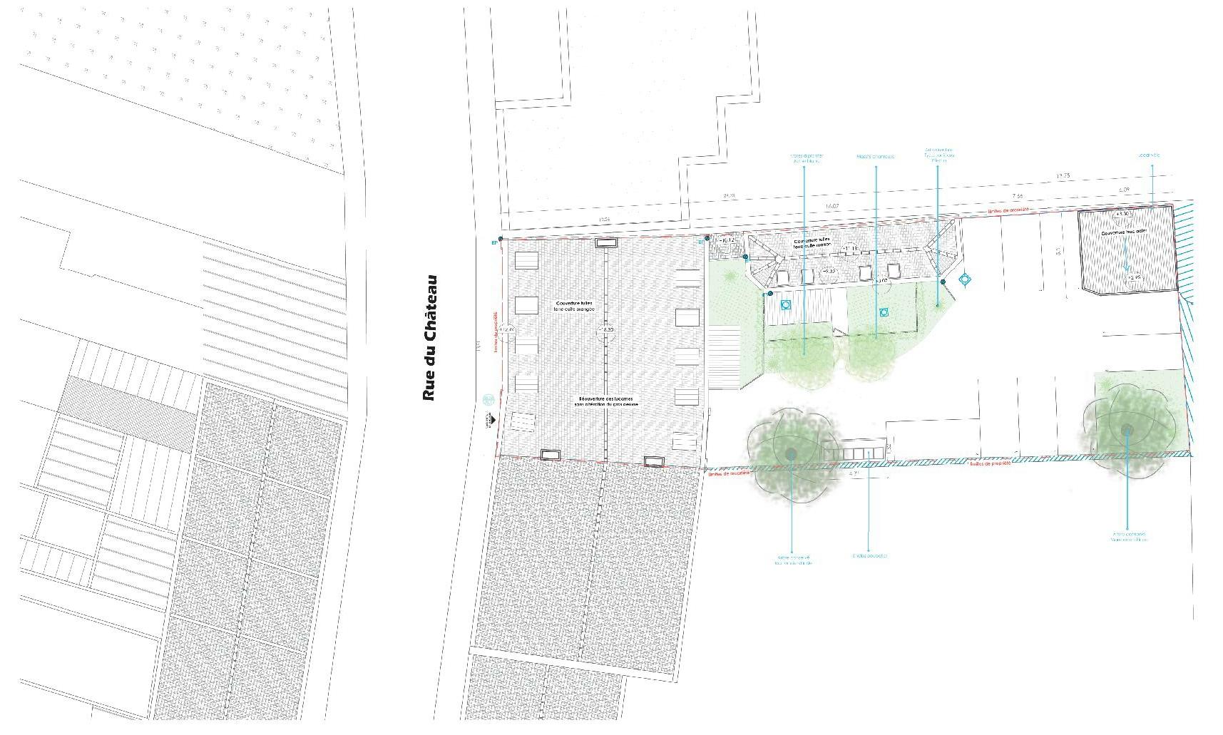 plan masse Bureau Architectes à Tourcoing